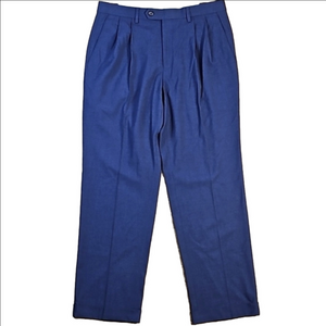 Ralph Ralph Lauren Stretch Poly Viscose Blend Navy Blue Check Pleated Dr…